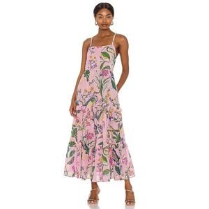 BANJANAN Hazel Dress in Jubilee Lilac Sachet Womens L REVOLVE $325 Resort NWT